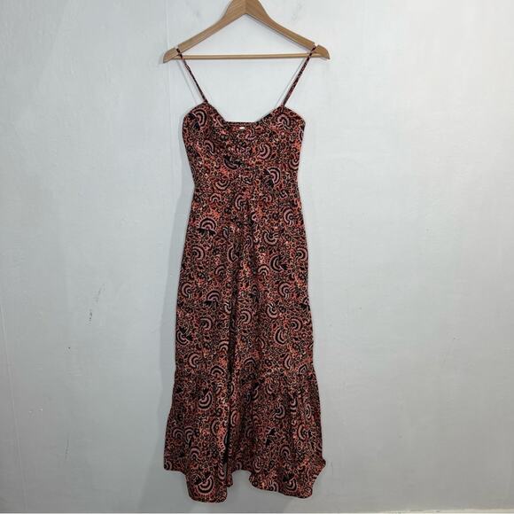 A.L.C. Lilah Floral Midi Dress in Coral Multi Size 8 - Picture 16 of 16